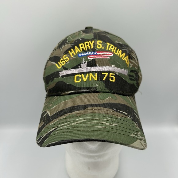 US NAVY USS‎ HARRY S. TRUMAN CVN-75 HAT THE CORPS BASEBALL CAP CAMO